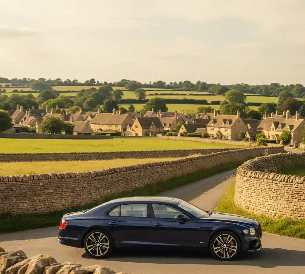 The Cotswolds in a Bentley